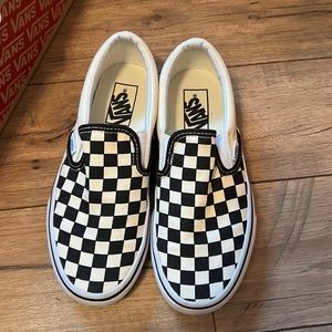 White checkered vans
